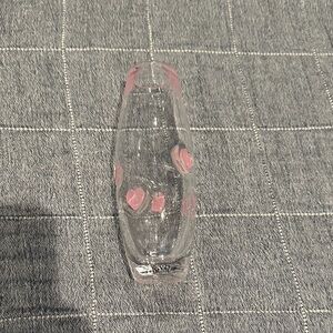 Icon Pink Heart Patterned Glass Vase from Anthropologie-Small size